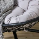 Hängstol med Stativ Utomhus - Venture Home Edinburgh Svart/Grå inkl. dyna