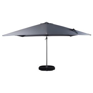 Fyrkantigt Parasoll - Venture Home Leeds 300x300 Svart/Mörkgrå (tilt)