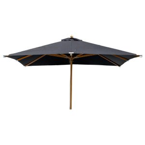 Fyrkantigt Parasoll - Venture Home Naxos 300x300 Natur/Svart