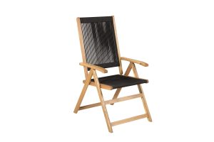 Matstol Utomhus - Venture Home Little John 2-pack Svart/Natur