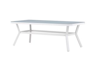 Rektangulärt Matbord Utomhus - Venture Home Virya 200x100 Vit/Grå