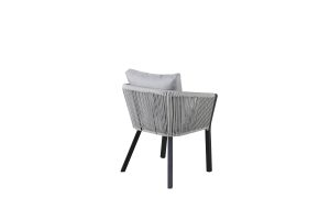 Matstol Utomhus - Venture Home Virya 2-pack Svart/Grå inkl. dynor