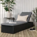 Solsäng - Venture Home Quad Svart inkl. dyna