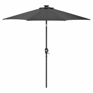 Parasoll - Venture Home Sabal Ø270 Svart (tilt + LED)