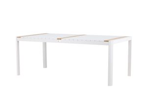 Rektangulärt Matbord Utomhus - Venture Home Togo 200x100 Vit/Natur