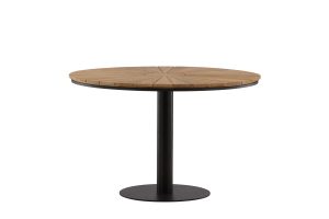 Runt Matbord Utomhus - Venture Home Croft Ø120 Svart/Natur