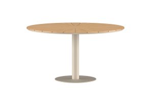 Runt Matbord Utomhus - Venture Home Croft Ø120 Beige/Natur