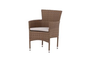Matstol Utomhus - Venture Home Malina 2-pack Natur/Grå inkl. dynor