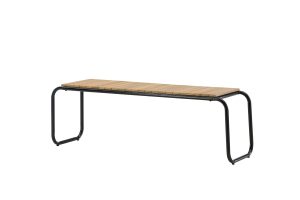 Utebänk Metall - Venture Home Holmbeck 136 cm Svart