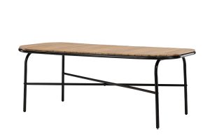 Rektangulärt Matbord Utomhus - Venture Home Holmbeck 90x200 Svart