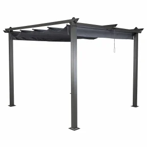 Pergola - Venture Home Lazio 295x295x250 Mörkgrå/Svart
