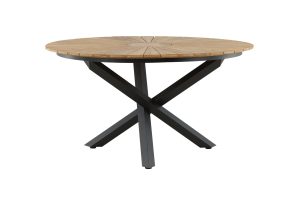 Runt Matbord Utomhus - Venture Home Mexiko Ø140 Svart/Natur