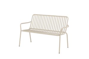 Bänk Ryggstöd Utomhus - Venture Home Peking 130 cm Beige