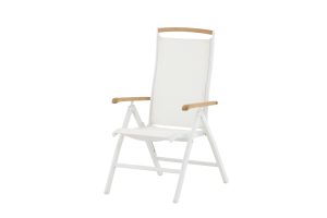 Positionsstol Utomhus - Venture Home Panama Rygglist 2-pack Vit/Natur