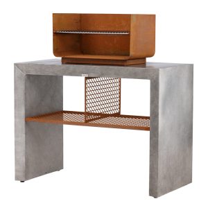 Vedeldad Grill & Utekök - Venture Home Velas 120x60x90 Grå/Rost