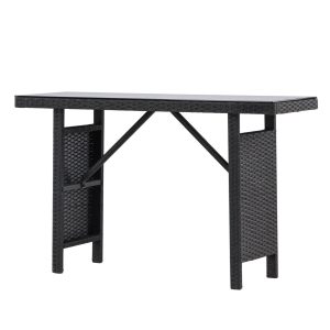 Sidobord Utomhus - Venture Home Padova 120x40 cm Svart
