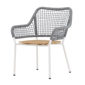 Loungestol Utomhus - Venture Home Amora Grå/Natur/Vit