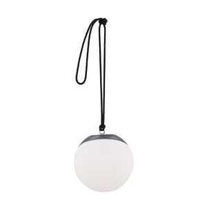 Batteridriven Taklampa Utomhus - Venture Home Doris Ø20x19 Svart/Vit LED