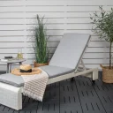 Solsäng - Venture Home London Vit/Grå inkl. dynor