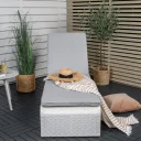 Solsäng - Venture Home London Vit/Grå inkl. dynor