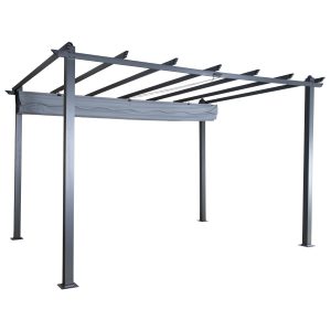 Pergola - Venture Home Lazio 395x295x245 Svart/Grå