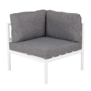Hörndel Modulsoffa Utomhus - Venture Home Copacabana Vit/Grå