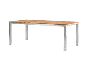 Rektangulärt Matbord Utomhus - Venture Home Zenia 200x100 Natur/Silver