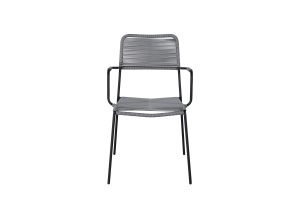 Karmstol Utomhus - Venture Home Lindos 2-pack Svart/Grå