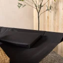 Solsäng Dubbel - Venture Home Gordo 180x200 Svart med gungfunktion
