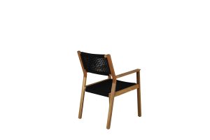 Karmstol Utomhus - Venture Home Little John 2-pack Svart/Natur