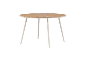 Runt Matbord Utomhus - Venture Home San Vito Ø120 Beige/Natur