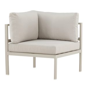 Hörndel Modulsoffa Utomhus - Venture Home Copacabana Beige inkl. dynor