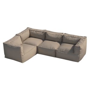 Modulsoffa Utomhus - Venture Home Rambo 3 Hörndelar + 1 Mittdel Beige