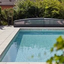 Pooltak Leia Premium 4x8 Antracit Dörr Vänster - Förmonterat