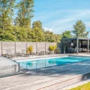 Pooltak Leia Premium 4x8 Antracit Dörr Vänster - Förmonterat