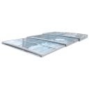 Pooltak Alva Premium 3x7 Aluminiumvit Skena Höger - Förmonterat