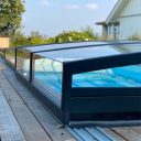 Pooltak Leia Premium 3x6 Antracit Dörr Höger - Förmonterat
