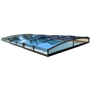 Pooltak Leia Standard 3,5x6,5 Antracit Dörr Höger - Förmonterat
