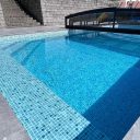 Pooltak Leia Standard 4,5x8,5 Antracit Dörr Vänster - Förmonterat