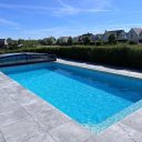 Pooltak Leia Standard 4,5x8,5 Antracit Dörr Vänster - Förmonterat