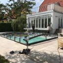 Pooltak Leia Standard 4,5x8,5 Antracit Dörr Vänster - Förmonterat