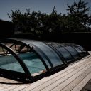 Pooltak Nova Comfort Standard 3,5x6,5 Antracit Dörr Höger – Förmonterat