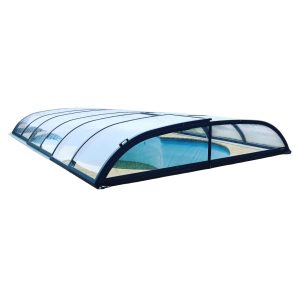 Pooltak Nova Comfort Standard 3x6 Antracit Dörr Vänster - Förmonterat