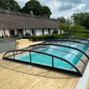 Pooltak Nova Comfort Standard 4,5x10,5 Antracit Dörr Höger - Förmonterat