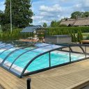 Pooltak Nova Comfort Standard 4,5x10,5 Antracit Dörr Höger - Förmonterat