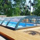 Pooltak Nova Comfort Standard 4,5x10,5 Antracit Dörr Vänster - Förmonterat