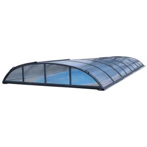 Pooltak Nova Polaris Premium 4x8 Antracit Dörr Vänster - Förmonterat