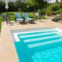 Glasfiberpool Gullberg & Jansson Aphrodite 800 3,8x8x1,5 m