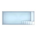 Glasfiberpool Gullberg & Jansson Arcadia 720 3,3x7,24x1,5 m