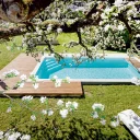 Glasfiberpool Gullberg & Jansson Aurora 750 L 3,8x7,5x1,5 m